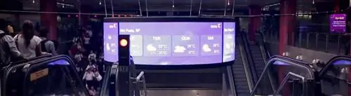 Digital Signage - Круглая панель в Сан-Паулу