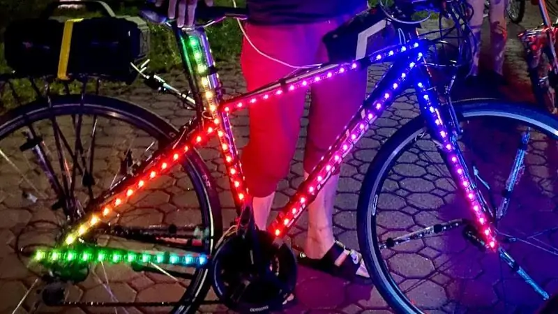 RGB Party Bike мигает в ритме