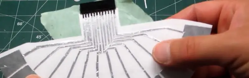 Создание емкостных сенсоров из бумаги и алюминиевой фольги