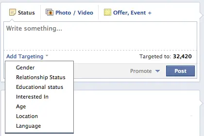Время перейти на личности с таргетингом публикаций на странице Facebook