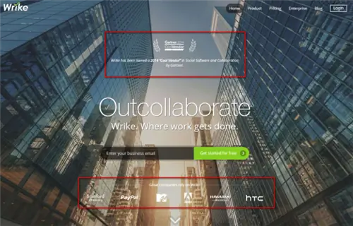 Пример эффекта ореола на сайте