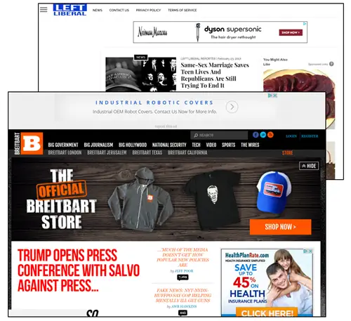 Правый фланг Левый фланг