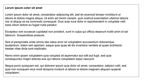 Контент с более короткими абзацами - изображение