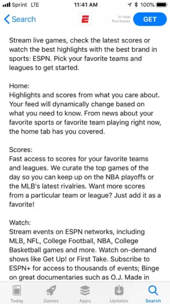 Экран ESPN 336x600