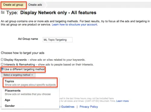 Тематический таргетинг Командная работа