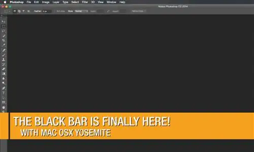 Наконец-то появилась черная строка меню