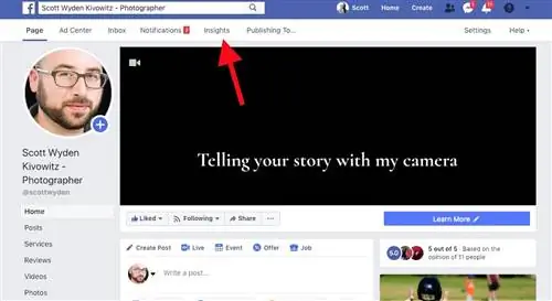 страница на фэйсбуке