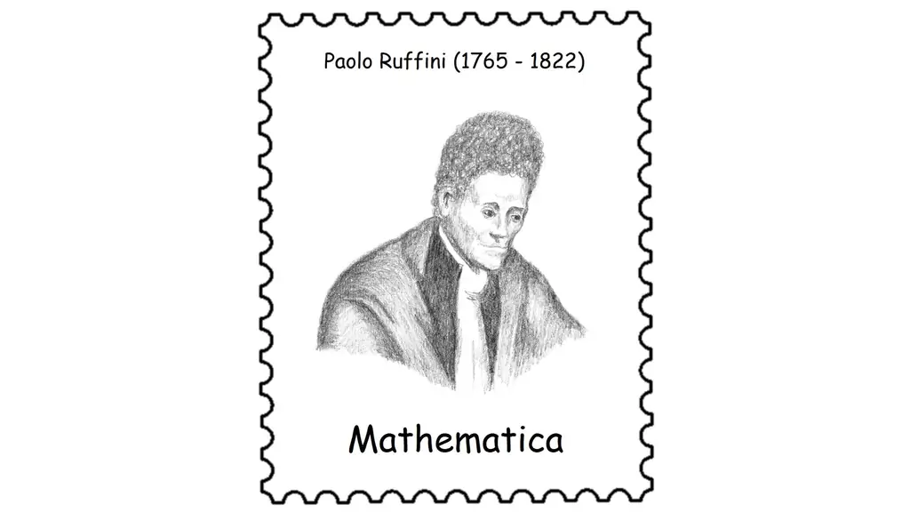 Паоло Руффини (1765–1822), итальянский пионер теории групп