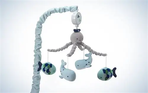 Мобильная музыкальная детская кроватка Lambs & Ivy Oceania