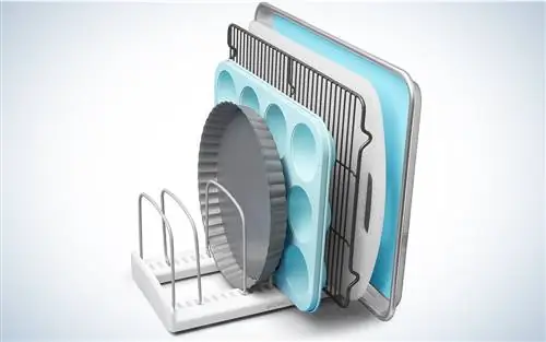 YouCopia StoreMore Регулируемая подставка для поддонов и крышек