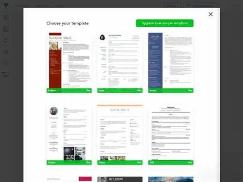Конструктор резюме VisualCV