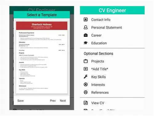 Составитель резюме CV Engineer