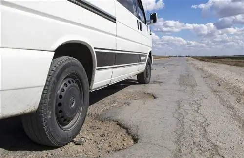 Выбоины на дороге