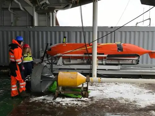 два человека стоят на палубе корабля