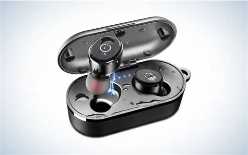 TOZO T10 Bluetooth 5.0 Беспроводные наушники с чехлом для беспроводной зарядки IPX8 Водонепроницаемые стереонаушники TWS в ушах Встроенный микрофон Гарнитура Премиум-звук с глубокими басами для спорта Черный TOZO T10 Bluetooth 5.0 Беспроводные наушники с чехлом для беспроводной зарядки IPX8 Водонепроницаемые стереонаушники TWS в ушах Встроенный микрофон Гарнитура Премиум-звук с глубокими басами для спорта Черный