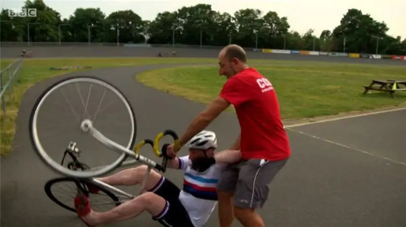 Майкл Портильо упал на велодроме Херн-Хилл (+ ссылка на видео)