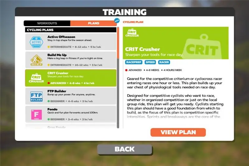 Структурированное обучение Zwift 2