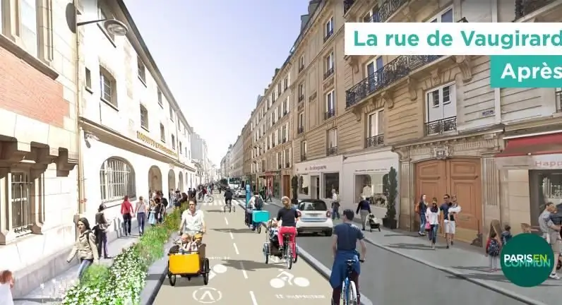 Парижане продолжают ездить на велосипеде после транспортных забастовок, поскольку мэр обещает, что город будет на 100% дружелюбен к велосипедистам