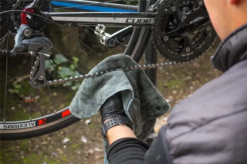 Как почистить и смазать цепь 09