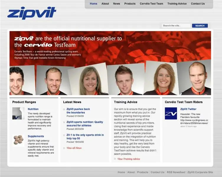 Zipvit запускает веб-сайт ZipVitsport