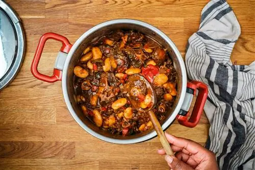 Бычий хвост и масляная фасоль.