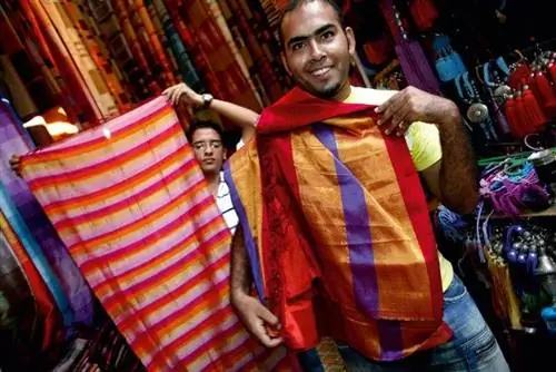 Шелковые ткани, Марракеш, Марокко