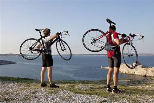 Велосипедисты в Хорватии.