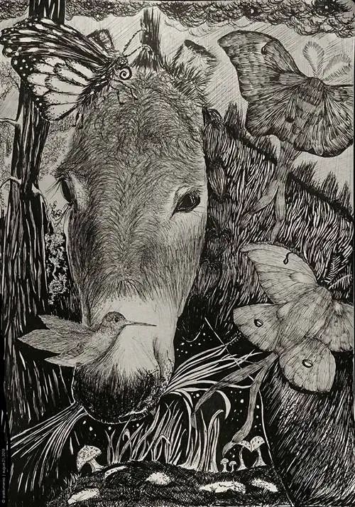 Арати Кумар-Рао, один из напарников журналиста Пола Салопека, сделал этот набросок Раджу, жесткого