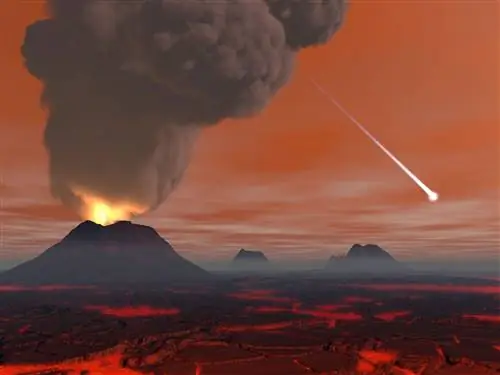 Ученые и художники часто представляют первые годы жизни Земли как адский ландшафт, где преобладают вулканы и лава.