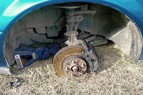 Как установить домкраты на Ford Taurus