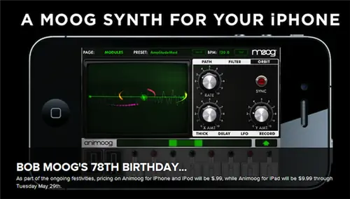 Moog-синтезатор для iPhone Moog-синтезатор для iPhone