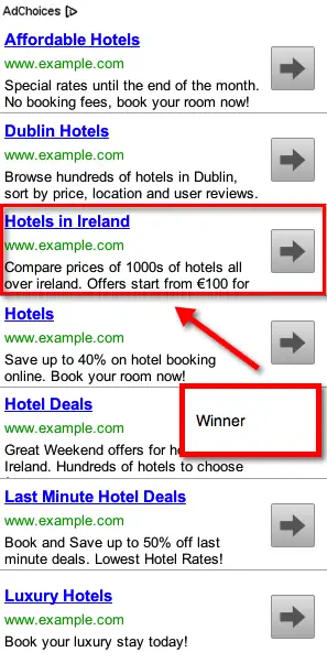 пример текста-объявления в контекстно-медийной сети
