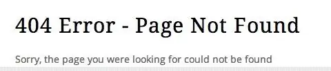 404 Ошибка