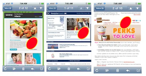электронная почта не оптимизирована