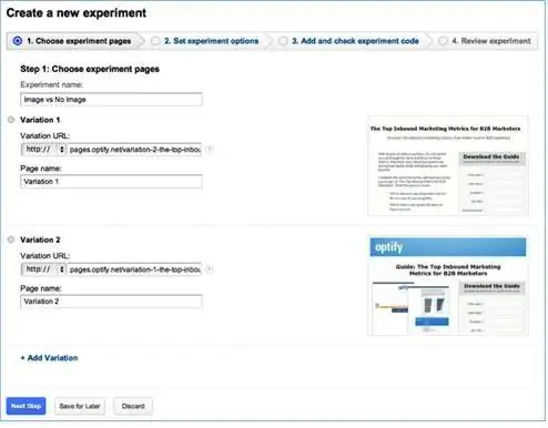 создать-новый-Google-эксперимент