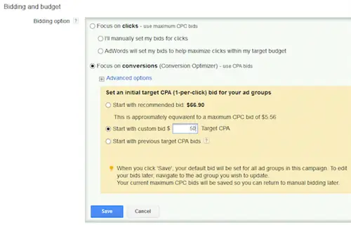 оптимизатор-конверсий, ориентированный на конверсии