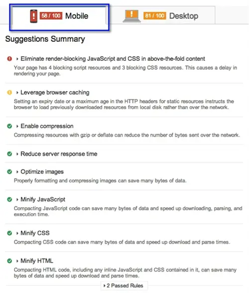 Сводка предложений по скорости