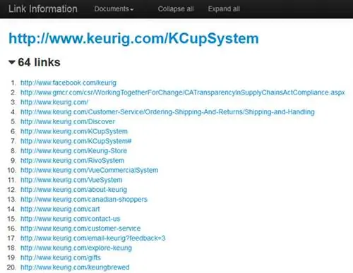 Информация о ссылке для веб-разработчика