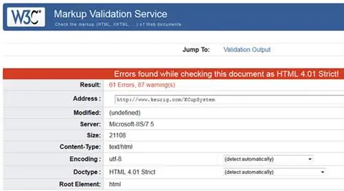 Служба проверки разметки W3C для веб-разработчиков
