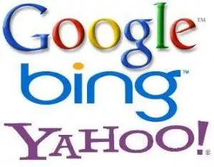 Логотипы Google Bing Yahoo Логотипы Google Bing Yahoo