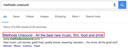 необоснованные методы поиска в Google