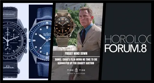 FRIDAY WIND DOWN: Daniel Craig’s NTTD Seamaster выставлен на аукцион, прототип BioCeramic Fifty Fathoms и Horology Forum приезжают в Нью-Йорк