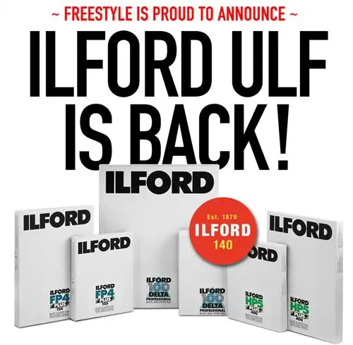 Окно заказа сверхбольших форматов ILFORD возвращается