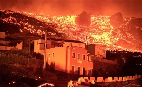 Канарские острова: вулкан выбросил лаву почти на 2 километра в высоту и разрушил десятки домов