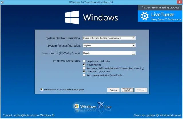 Vista и Mac OS X вверх