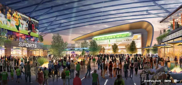 Первые рендеринги Populous 'Downtown Milwaukee Stadium