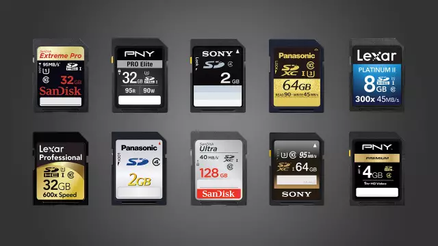 Описание карт памяти для цифровых камер