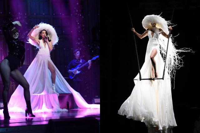 Модные образы Dua Lipa ' SNL’: Couture Valentino, Vintage Alaïa